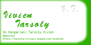 vivien tarsoly business card